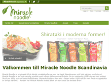 Tablet Screenshot of miraclenoodle.se